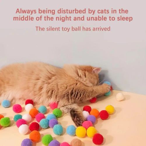 KITPIPI Silent Plush Ball Launcher - Engaging Cat Toy Set