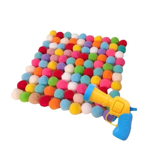 KITPIPI Silent Plush Ball Launcher - Engaging Cat Toy Set