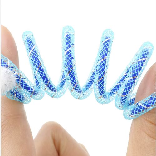Interactive Colourful Spring Cat Toy - Bite Resistant Chew Toy - 2PCS Random Color