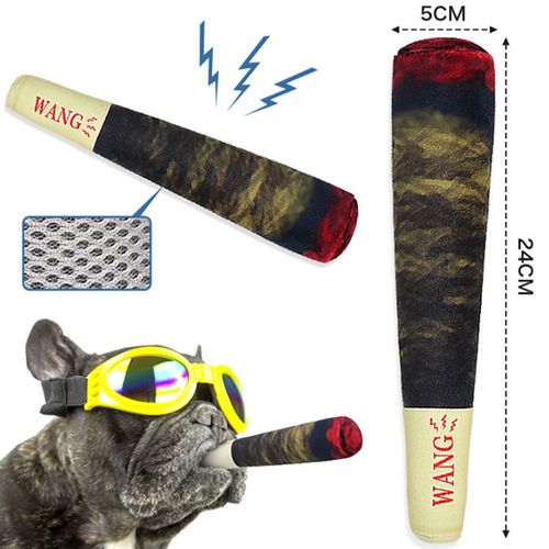 Squeaky Dog Toy - Funny Cigar Design for Exciting Playtime