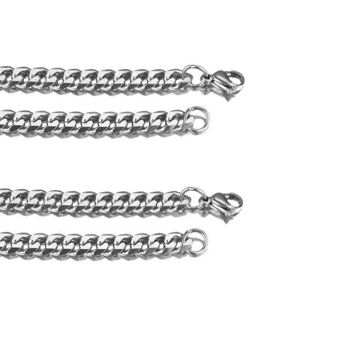 Stainless Steel Grinding Chain Necklace - Durable & Stylish Accessory