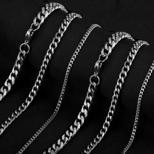 Stainless Steel Grinding Chain Necklace - Durable & Stylish Accessory