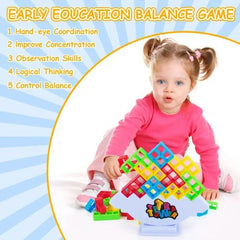 IYQMOII Balance Stacking Building Blocks for Family Fun & Montessori Games