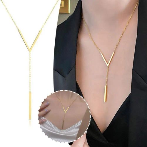 V Necklace - Stylish Minimalist Design for Everyday Elegance