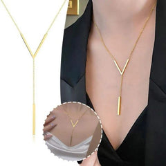 V Necklace - Stylish Minimalist Design for Everyday Elegance
