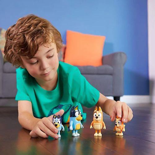 Bluey Action Figure Toy Set - PVC Collectibles for Kids’ Playtime
