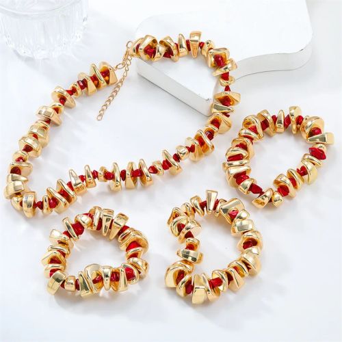 FFLACELL Irregular Acrylic Stone Necklace - Trendy Statement Jewelry