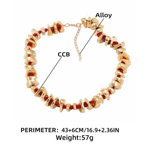 FFLACELL Irregular Acrylic Stone Necklace - Trendy Statement Jewelry