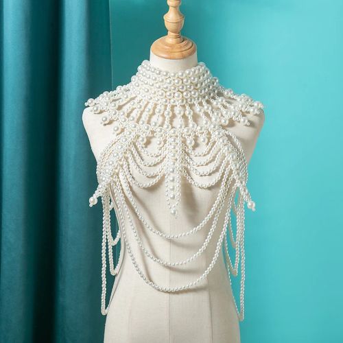 Elegant Pearl Chain Body Jewellery - Fashionable Layered Necklace