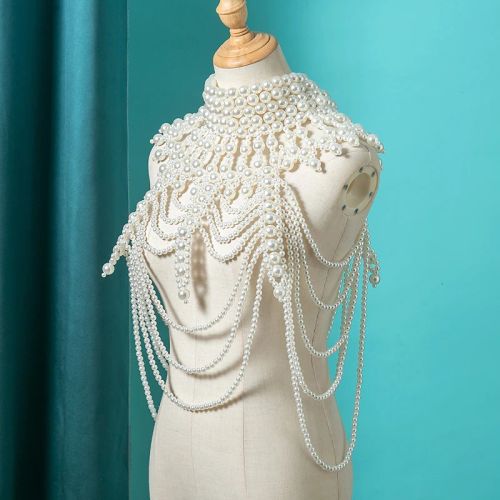 Elegant Pearl Chain Body Jewellery - Fashionable Layered Necklace