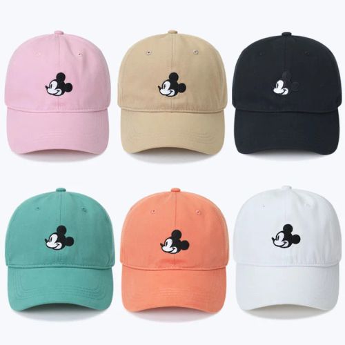 MINISO Mickey Cartoon Cotton Cap - Adjustable Sun Protection Baseball Hat