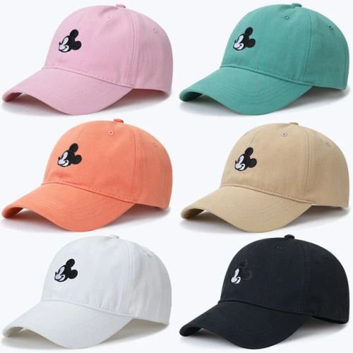 MINISO Mickey Cartoon Cotton Cap - Adjustable Sun Protection Baseball Hat