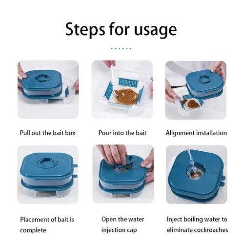 HARKO Non-Toxic Cockroach Trap Box - Eco-Friendly Pest Control Solution
