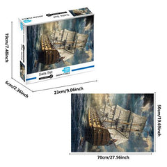 SONGYI 1000pcs Durable Jigsaw Puzzles - Fun Family Educational Games - Sails Set