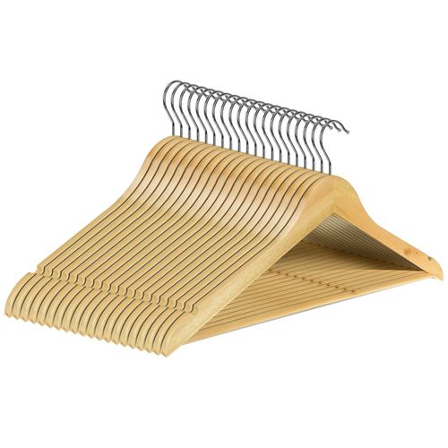 20 Pack Wooden Hangers