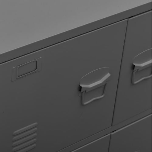 vidaXL Industrial Storage Chest White 75x40x80 cm Steel