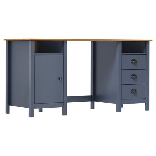 vidaXL Desk Hill White 150x50x74 cm Solid Pine Wood