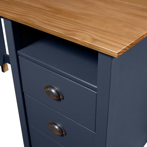 vidaXL Desk Hill White 150x50x74 cm Solid Pine Wood