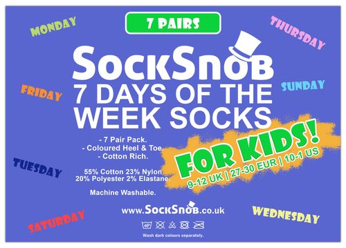 Kids Days of The Week Socks