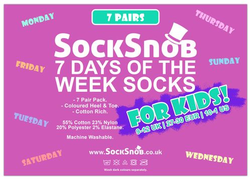 Kids Days of The Week Socks