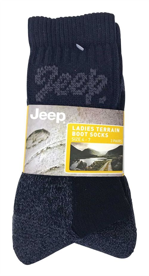 Jeep - 3 Pairs Ladies Terrain Socks