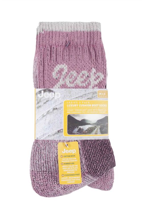 Jeep - 3 Pairs Ladies Terrain Socks
