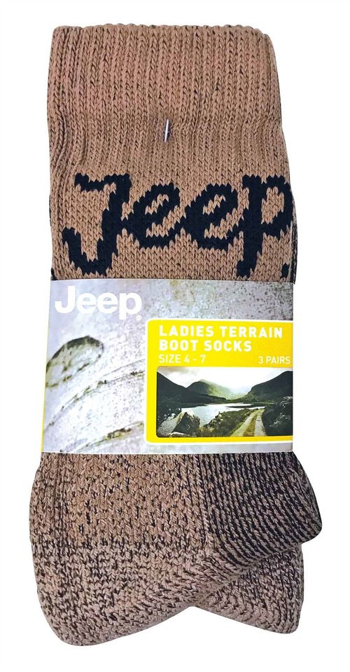Jeep - 3 Pairs Ladies Terrain Socks