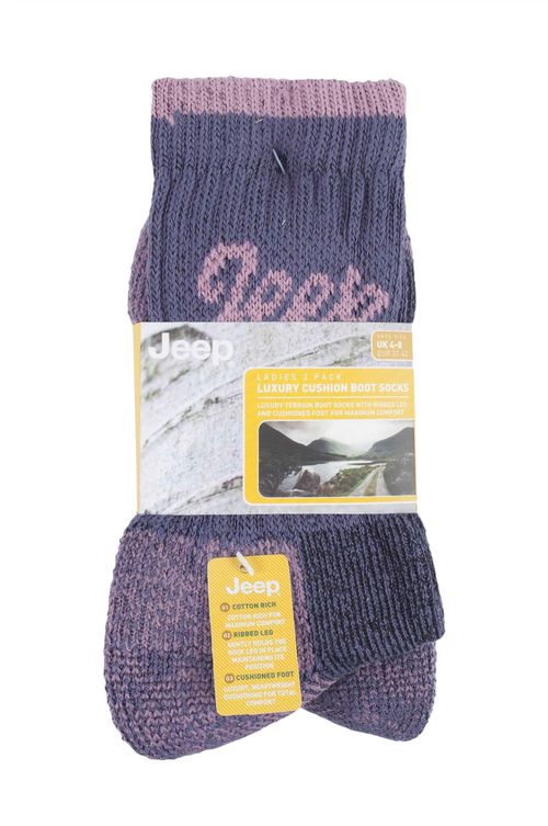 Jeep - 3 Pairs Ladies Terrain Socks