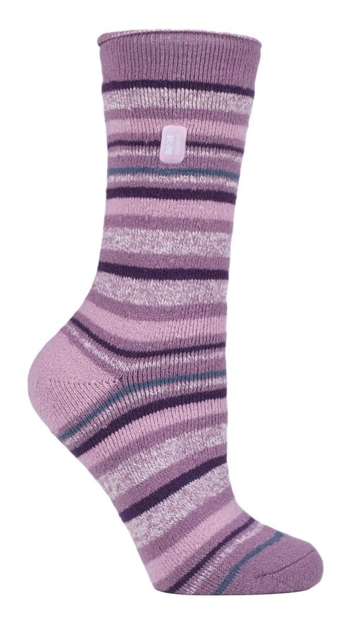 Heat Holders - Ladies Lite Socks (New) - Stripe (Terraform) / 4-7 UK