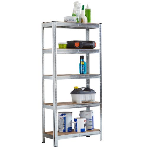 5 Tier Garage Shelving Racking - GALVANISED