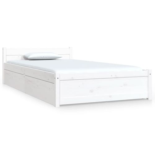 vidaXL Bed Frame with Drawers 75x190 cm Small Single