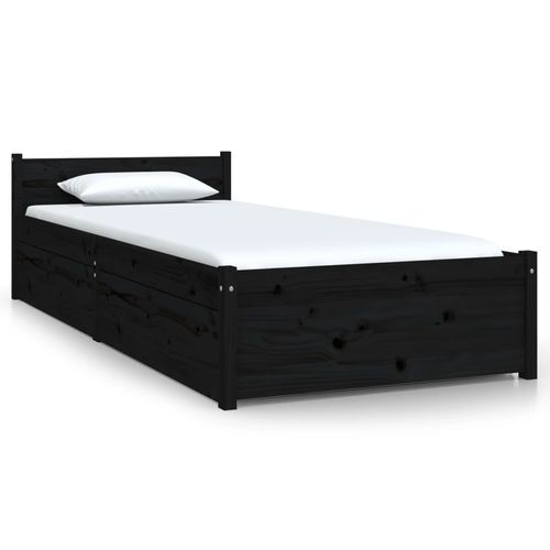 vidaXL Bed Frame with Drawers 75x190 cm Small Single