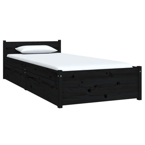 vidaXL Bed Frame with Drawers 75x190 cm Small Single