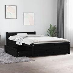vidaXL Bed Frame with Drawers 75x190 cm Small Single