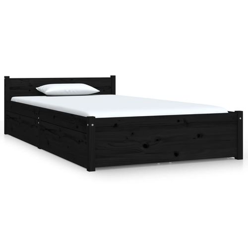 vidaXL Bed Frame with Drawers 75x190 cm Small Single