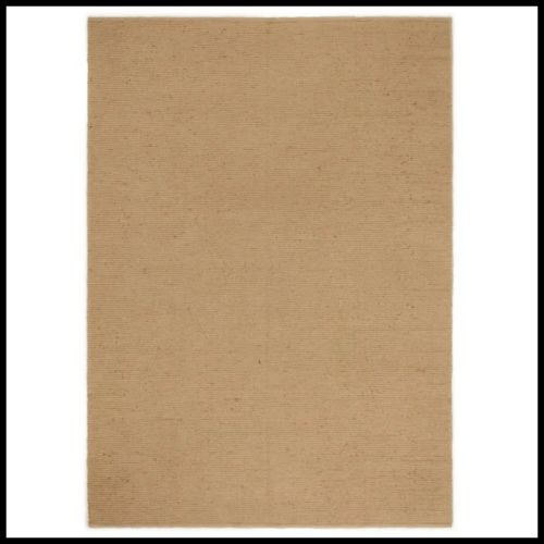 vidaXL Handmade Loop Pile Rug 80x160 cm Jute and Cotton