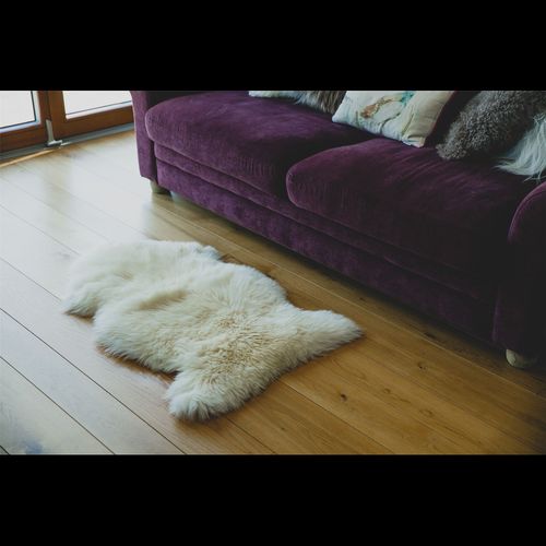 Natural Sheepskin Rug Single Pelt - Natural Ivory & Cream Colouring