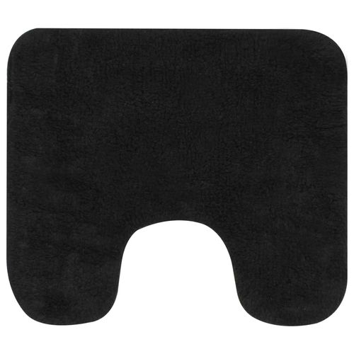 vidaXL Bathroom Mat Set 2 Pieces Fabric Anthracite