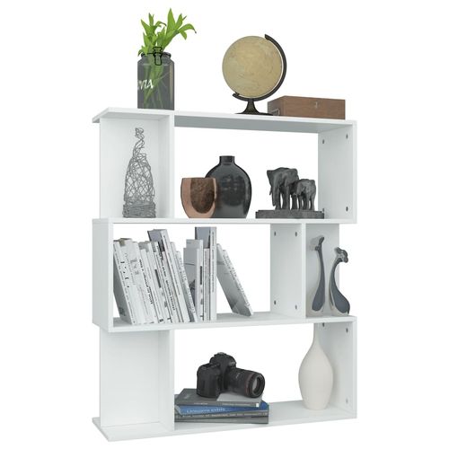 vidaXL Book Cabinet/Room Divider Smoked Oak 80x24x96cm Engineered Wood