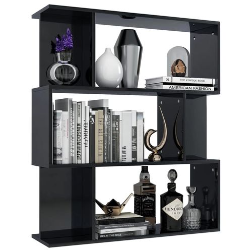 vidaXL Book Cabinet/Room Divider Smoked Oak 80x24x96cm Engineered Wood