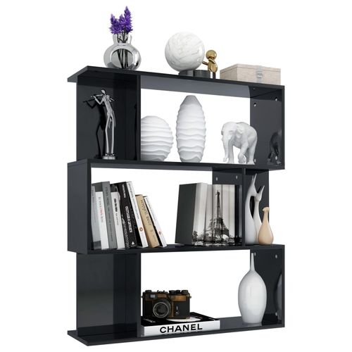vidaXL Book Cabinet/Room Divider Smoked Oak 80x24x96cm Engineered Wood