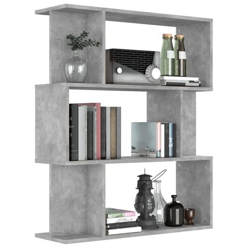 vidaXL Book Cabinet/Room Divider Smoked Oak 80x24x96cm Engineered Wood
