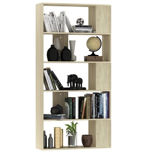 vidaXL Book Cabinet/Room Divider White 80x24x159 cm Engineered Wood