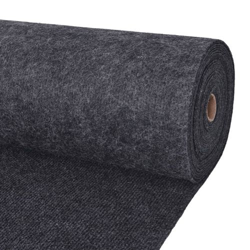 vidaXL Exhibition Carpet Rib 1.2x10 m Anthracite - anthracite / 1.2 x 20 m