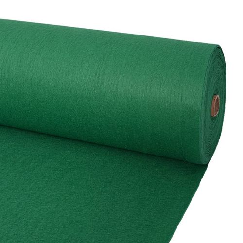 vidaXL Exhibition Carpet Plain 1x12 m Green - green / 1 x 12 m