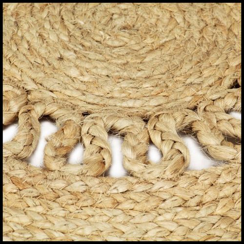 vidaXL Handmade Rug Braided Jute 210 cm