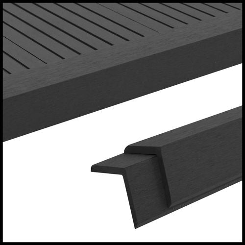 vidaXL 5 pcs Decking Angle Trims WPC 170 cm Light Brown