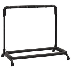 vidaXL Guitar Stand 7 Sections Black Steel - 74 x 41 x 66 cm
