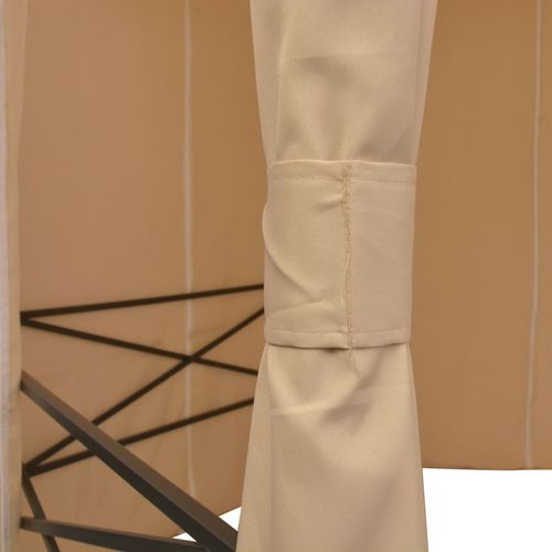 vidaXL Garden Marquee Pavilion Tent with Curtains Hexagonal 360x265 cm