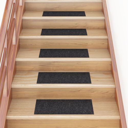 vidaXL Self-adhesive Stair Mats Rectangular 15 pcs 60x25 cm Light Brown